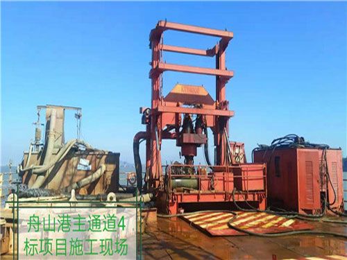 舟山港主通道4標項目施工現場